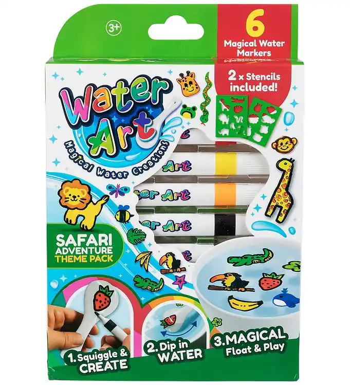Exclusieve Aanbieding Water Art Creatieve Speelset - 6 stk - Safari Adventure