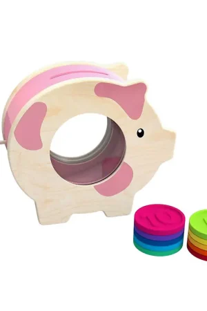 Battat Activiteitenspeelgoed - Hout - Spaarpot - Leren tellen - Flitsaanbieding