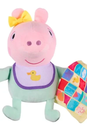 Gecertificeerd Peppa Pig Knuffel - 19 cm - Deken Evie