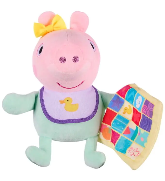 Gecertificeerd Peppa Pig Knuffel - 19 cm - Deken Evie