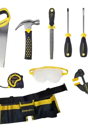 Stanley Jr. Gereedschap - 10 Onderdelen - Geel Premium