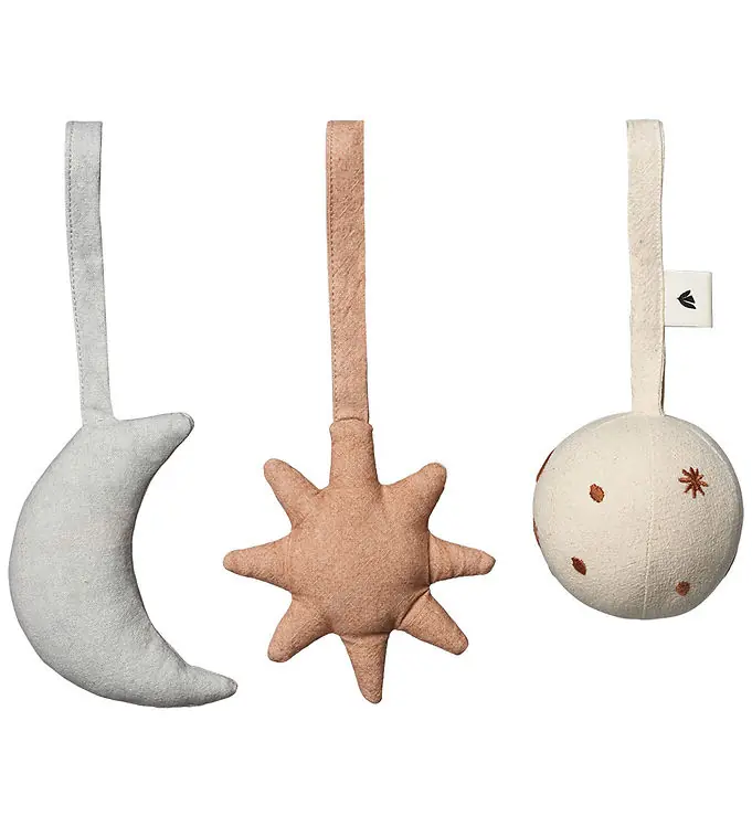 Ferm Living Hangspeeltje - Skye - 3 st. - Rose Op = Op