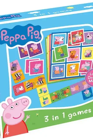 TACTIC Spel-Pak - 3-in-1 - Foto Lotto/Domino/Memory Spel -Gur Koopje