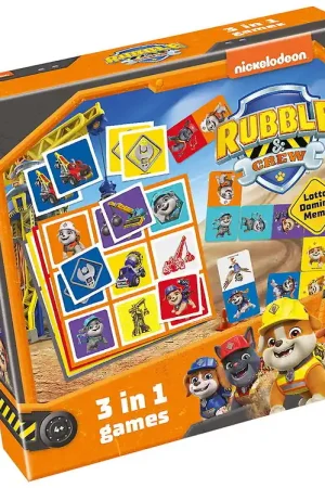 TACTIC Spel-Pak - 3-in-1 - Foto Lotto/Domino/Memory Spel - Wrijv Nieuw