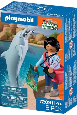 Alleen Vandaag Playmobil Animals & Friends - Zoo: Dolfijn en bezoekers - 8 Onde