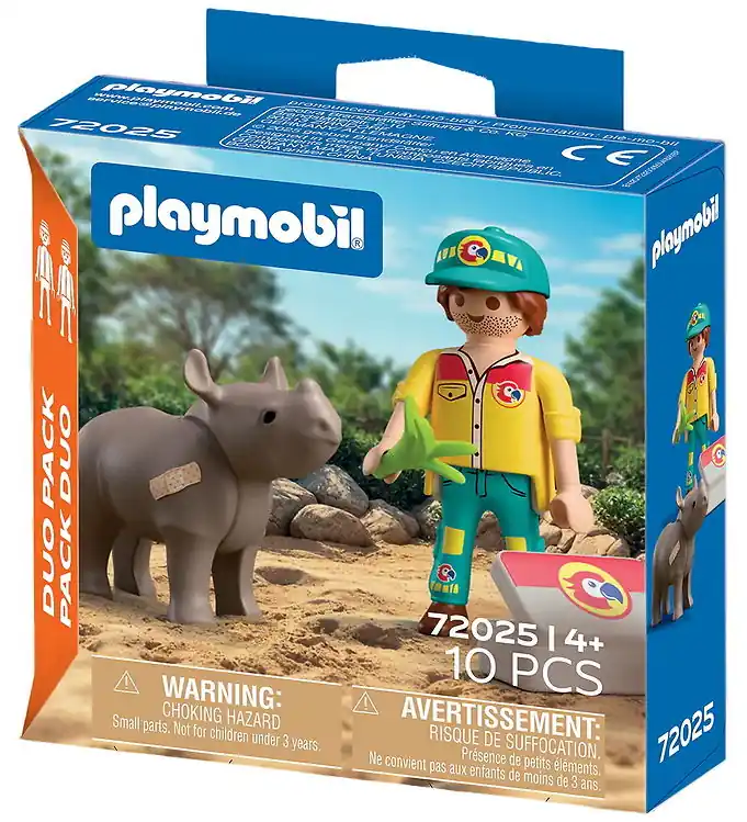 Playmobil DuoPack - Rangschikking met Neushoorn - 10 Onderdelen Betrouwbaar