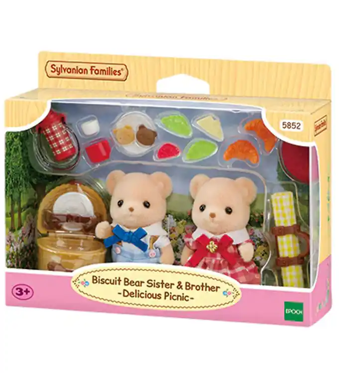 Snelle Levering Sylvanian Families - Koekje Bear Zus & Broer - 5852