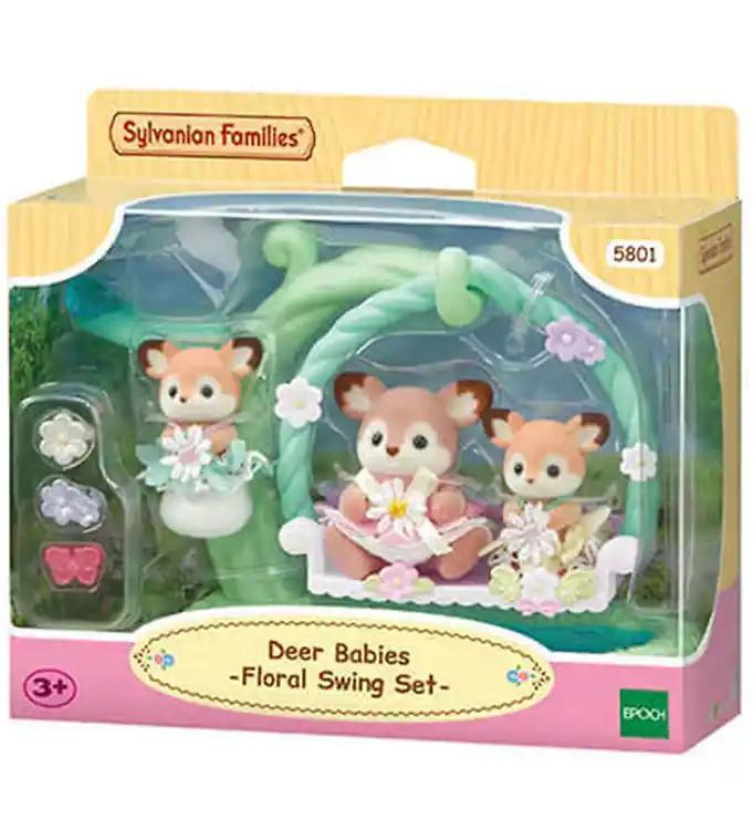 Sylvanian Families - Deer Baby's Floral Swing Set - 5801 Must-Have