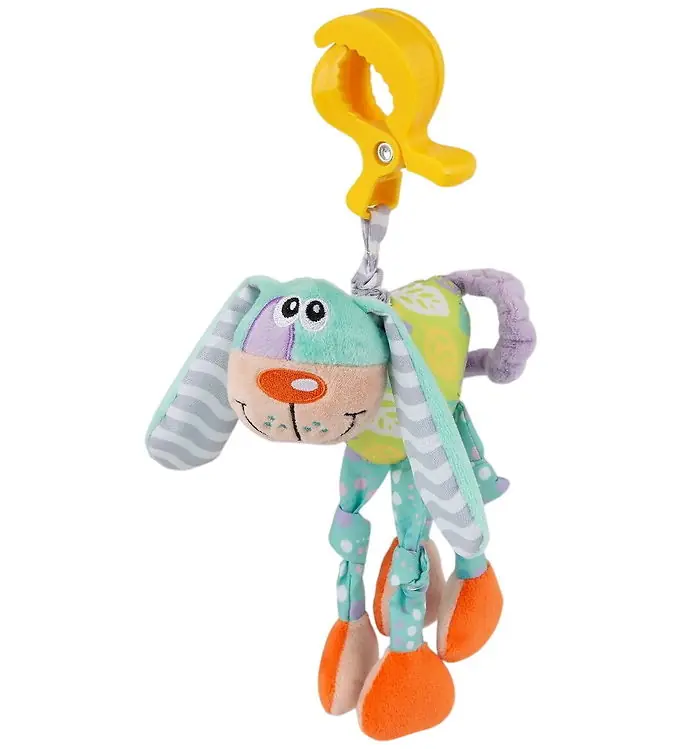 Rechtstreeks Van De Fabrikant Playgro Hangspeeltje - 18 cm - Wonky Wiggler - Hondje