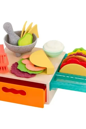 Seizoensaanbieding B. toys Speelgoedeten - 22 Onderdelen - Mini Chef - Tiny Taco's
