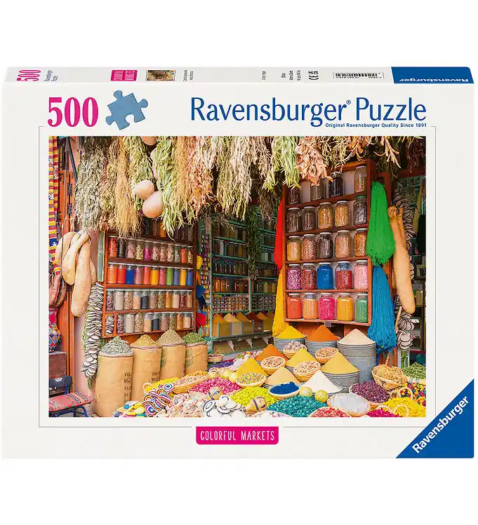 Ravensburger Puzzel - 500 Bakstenen - Kleurrijke specerijen Weekendaanbieding