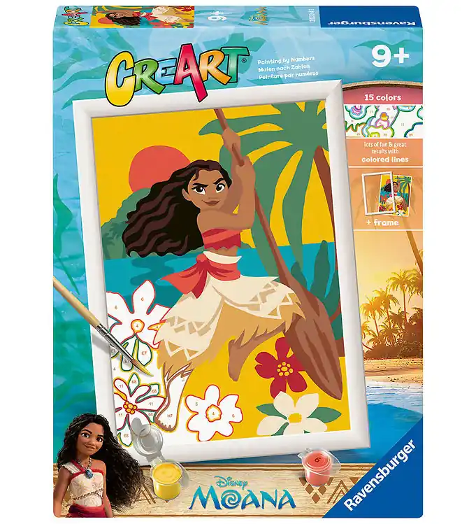 Ravensburger CreArt Verfset - Schilderen Stad Nummers - Vaiana's Betrouwbaar
