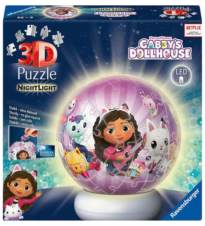 Ravensburger Puzzel/Nachtlamp - 73 Bakstenen - Nachtlampje Gabby Hete Deal