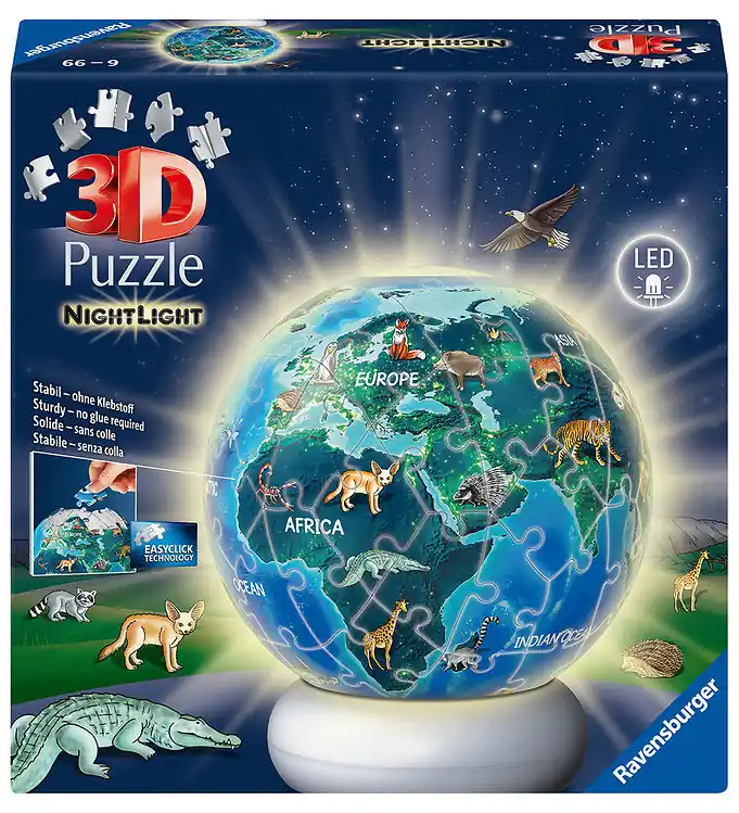 Ravensburger 3D Puzzel/Nachtlamp - 73 Bakstenen - Nachtlampje De Dagaanbieding