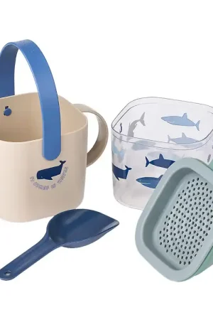 Bestseller Liewood Strandset - 5 Onderdelen - Roald - Shark/Dove Blue