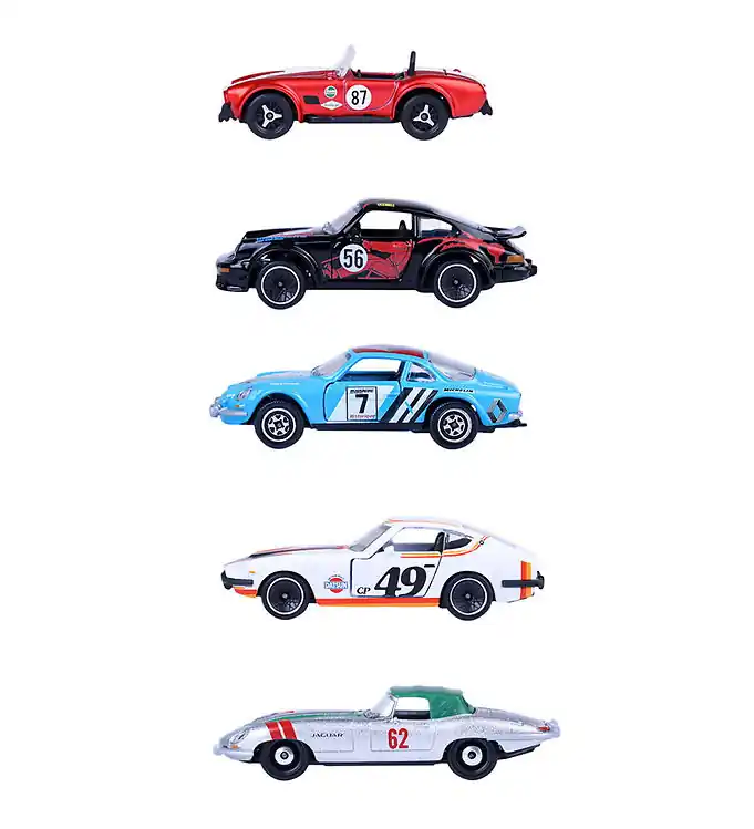 Majorette Auto´s - 5-pack - Vintage Racen Meest Verkocht