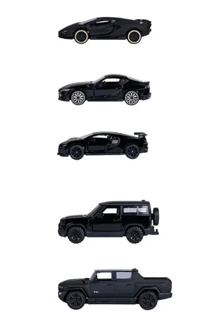 Majorette Auto´s - 5-pack - Black Editie Dagaanbieding