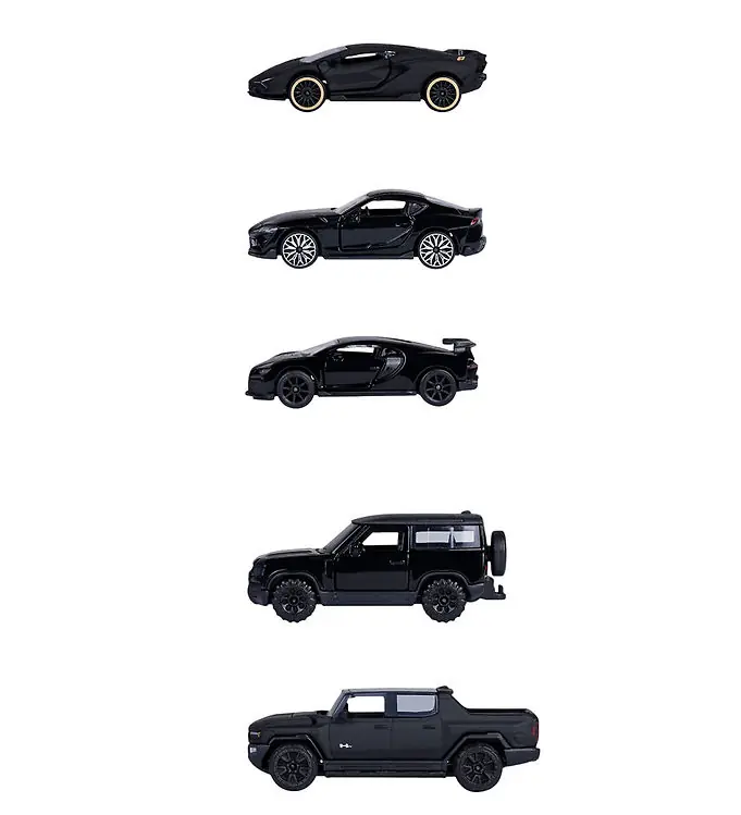 Majorette Auto´s - 5-pack - Black Editie Dagaanbieding