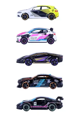 Beperkte Voorraad Majorette Auto´s - 5-pack - Neon Races