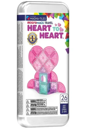 Finale Uitverkoop Magna-Tiles Mini Magneetset - 26 Onderdelen - Heart twee Heart