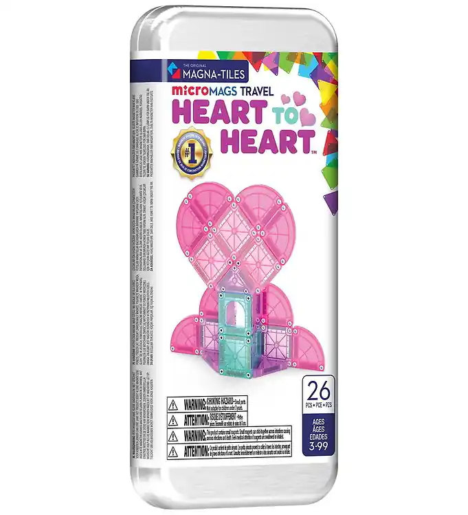Finale Uitverkoop Magna-Tiles Mini Magneetset - 26 Onderdelen - Heart twee Heart