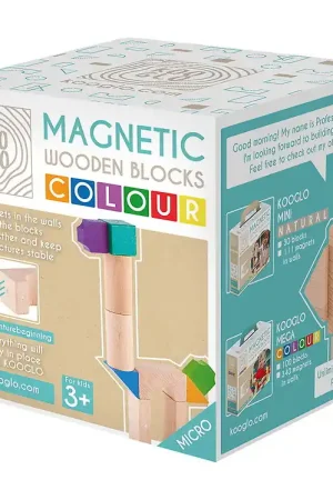 Betrouwbaar Kooglo Magnetisch Bouwblokken - Hout - 10 st. - Micro Colour Gev