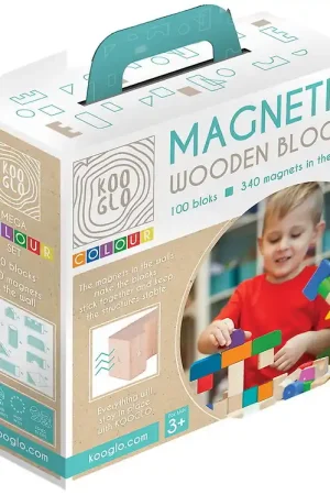 Meest Verkocht Kooglo Magnetisch Bouwblokken - Hout - 100 st. - MEGA Colour