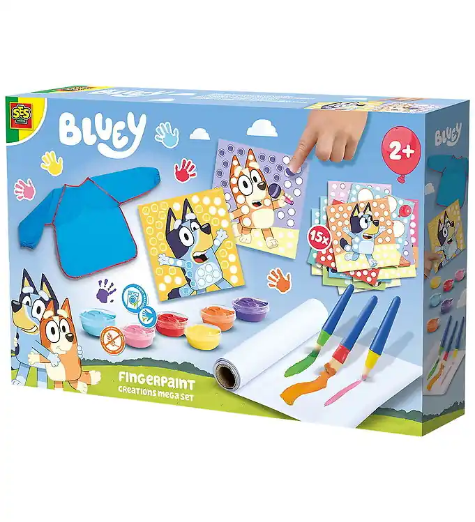 Merkproduct SES Creative Vingerverf Megaset - Bluey