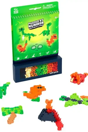 Goedkoop Plus-Plus Speelset - Puzzel Stad Nummer - 125 st. - Dinosaur