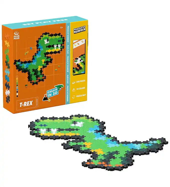 Plus-Plus Puzzel Stad Nummer - 250 st. - T-Rex Beperkte Voorraad