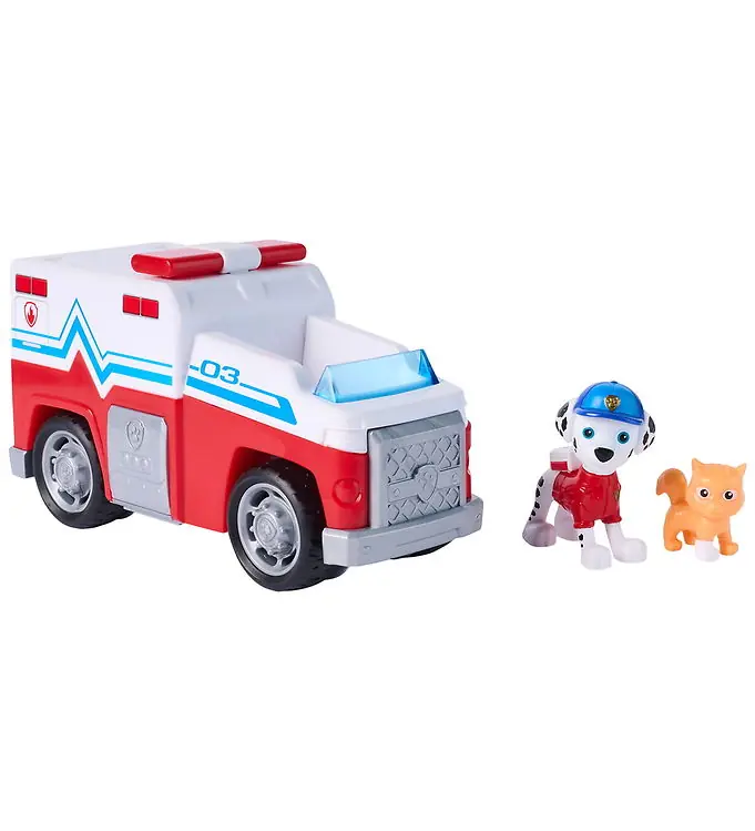 Paw Patrol Speelgoedauto - 20 cm - Zoek & Redding - Marshall - R Snelle Levering