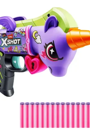 Weekendaanbieding X-Shot Schuimpistool - Blastercorn - Dark Unicorn