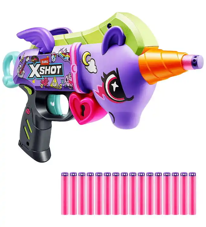 Weekendaanbieding X-Shot Schuimpistool - Blastercorn - Dark Unicorn