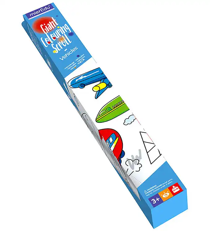 Laatste Kans mierEdu Gigantische banner om in te kleuren - Transportmiddelen