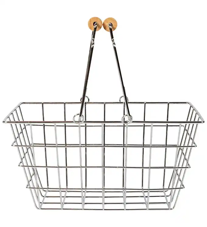 Flitsaanbieding MaMaMeMo Winkelwagen - Metaal m. Houten handvat