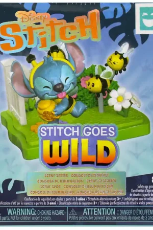 Direct Beschikbaar Stitch Speelgoedfiguur - 10 cm - Stitch Gaat Wild - Assorti