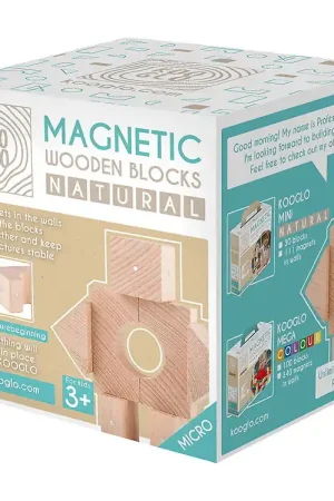 Bestseller Kooglo Magnetisch Bouwblokken - Hout - 7 st. - Micro Natural Pr