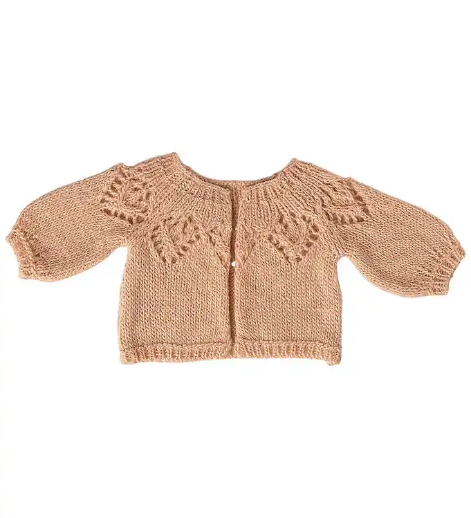 Weekendaanbieding Maileg Poppenkleding - Maat 4 - Gehaakt Cardigan - Light Rose