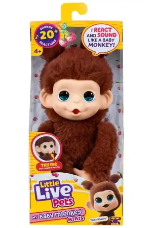 Little Live Pets Interactief Knuffel - 15 cm - My Baby Mini Monk Populair