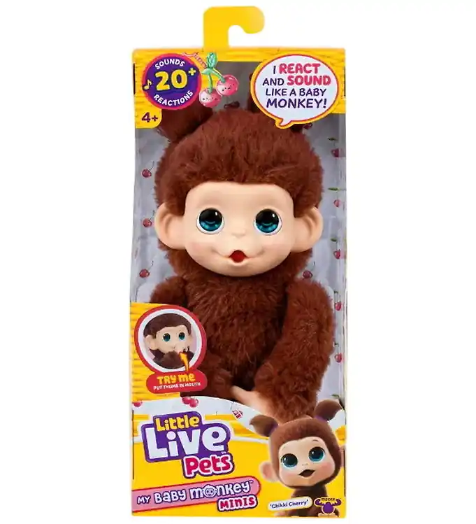 Little Live Pets Interactief Knuffel - 15 cm - My Baby Mini Monk Populair