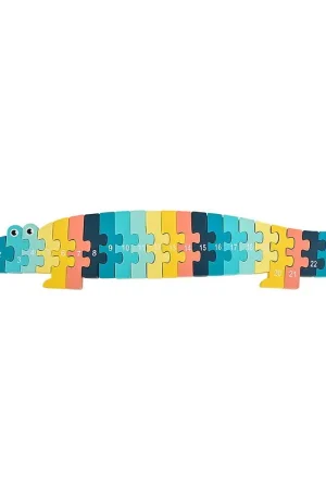 Nieuw Kinder and Kids Puzzel - Hout - 26 Bakstenen - Krokodil