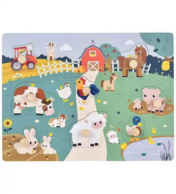 Kinder and Kids Puzzel - 8 Bakstenen - 30x22 cm - Boerderij Koop Vandaag