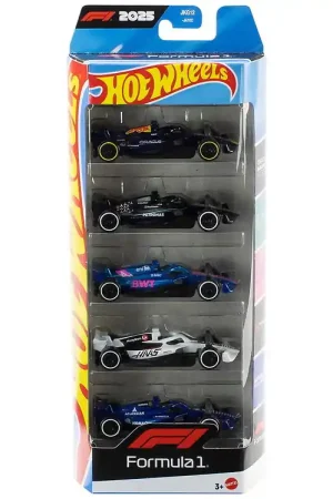 Tijdelijk Beschikbaar Hot Wheels Auto's - 5-pack - F-1 Racing 2026 - 1:64