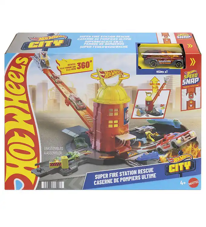 Hot Wheels Racebaan - City Super Fire Station Koop Vandaag