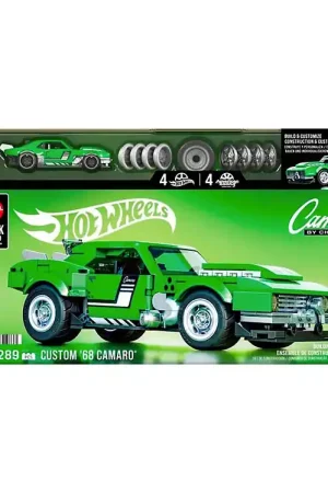 Uitverkoop Hot Wheels Brick Shop Set - Speed Serie - '68 Camaro - 289 Onder