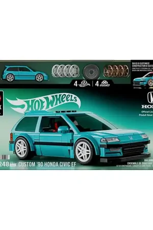 Nu Kopen Hot Wheels Brick Shop Set - Speed Serie - '90 Honda Civic EF -