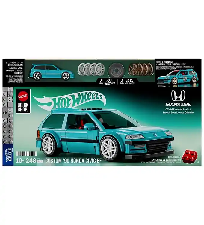 Nu Kopen Hot Wheels Brick Shop Set - Speed Serie - '90 Honda Civic EF -