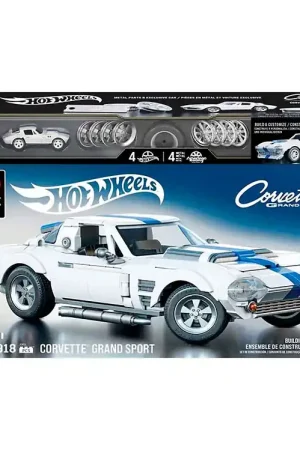 Hot Wheels Brick Shop Set - Elite Series - Corvette Grand Sport Bestel Nu