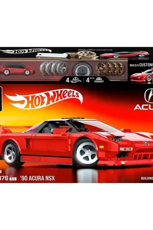 Superprijs Hot Wheels Brick Shop Set - Elite Series - '90 Acura NSX - 876 D