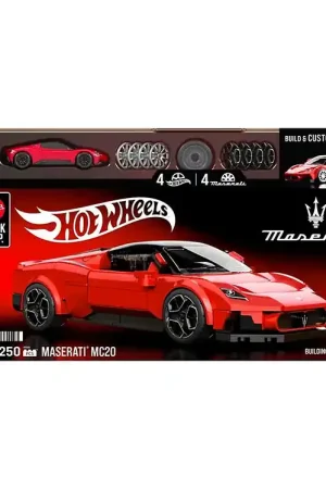 Hot Wheels Brick Shop Set - Speed Serie - Maserati MC20 - 250 D Rechtstreeks Van De Fabrikant